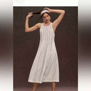 Daily Practice by Anthropologie sleeveless embroidered midi dress